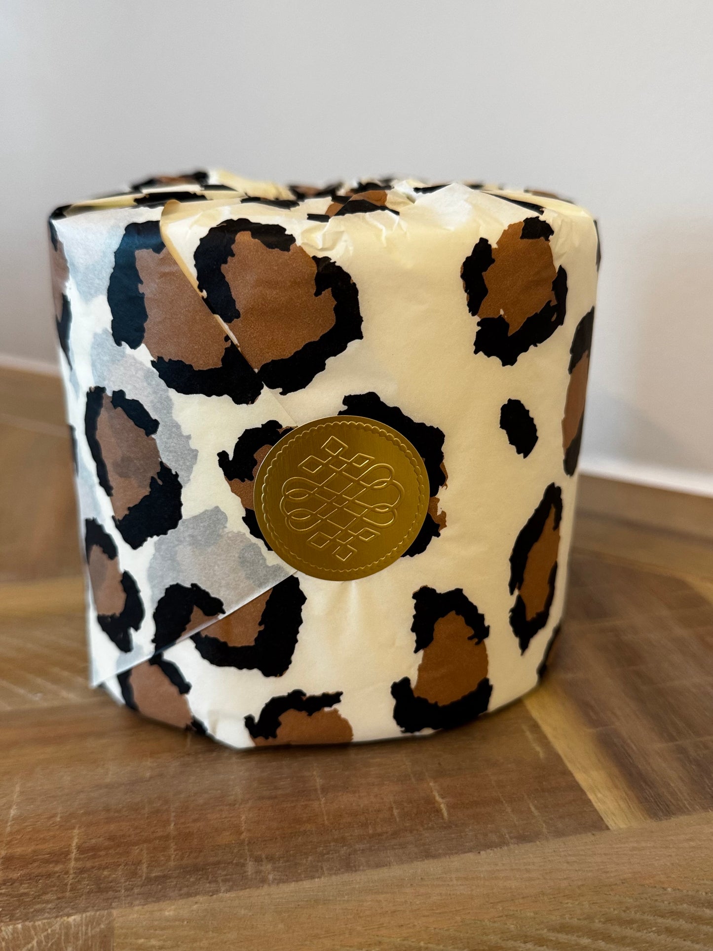 Leopard/Animal Print Wrapped Bathroom Toilet Tissue Gift Set