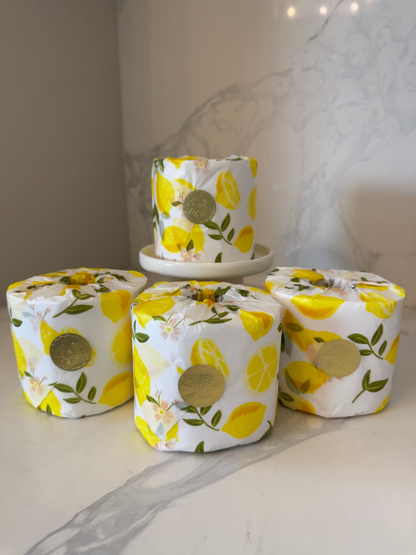 Lemon Wrapped Bathroom Toilet Tissue