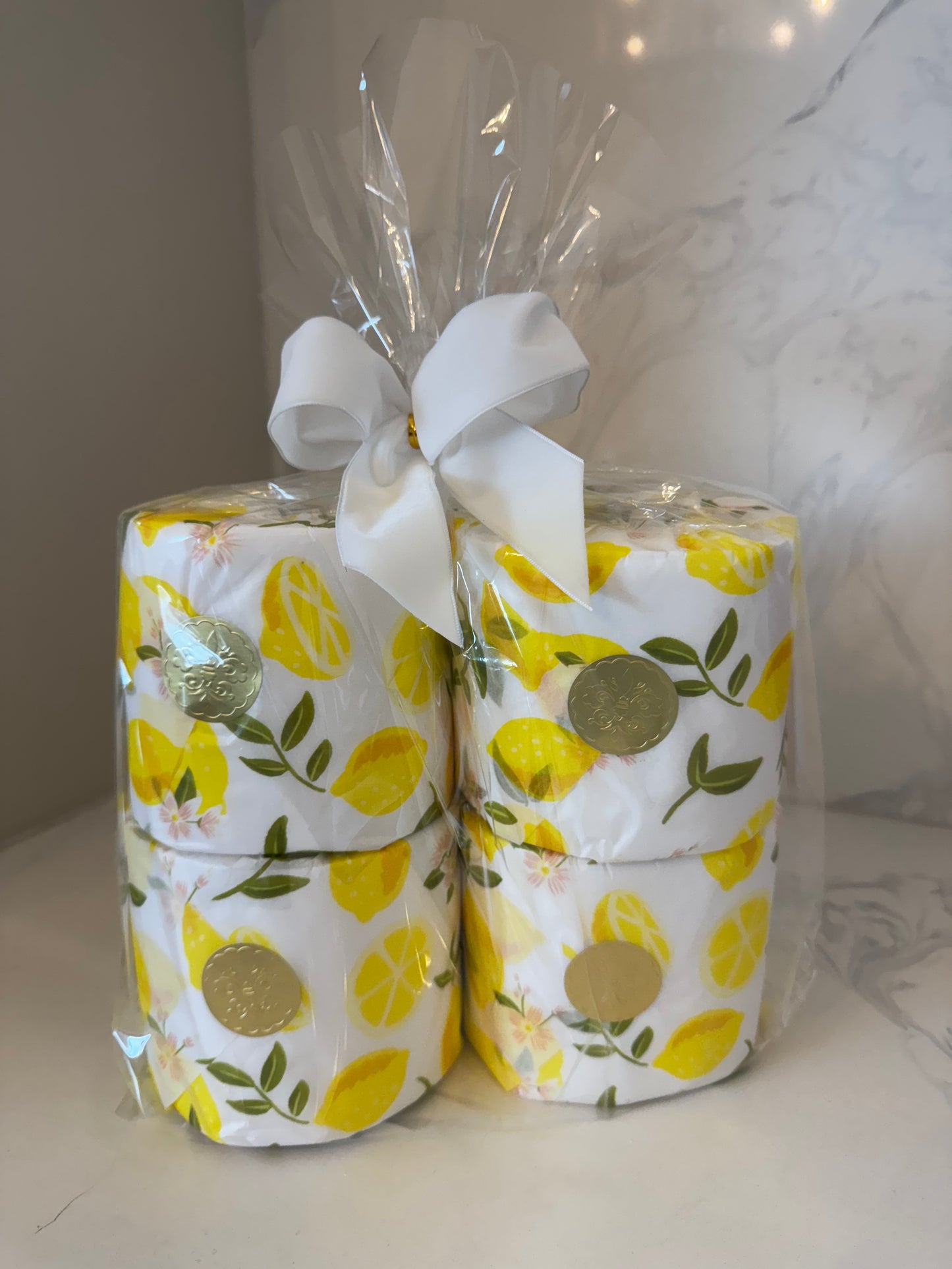 Lemon Wrapped Bathroom Toilet Tissue